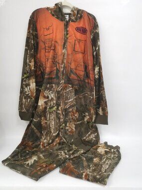 Mad Engine Hooded One-Piece Warm Pajamas Cold-Resistant Breathable Size M